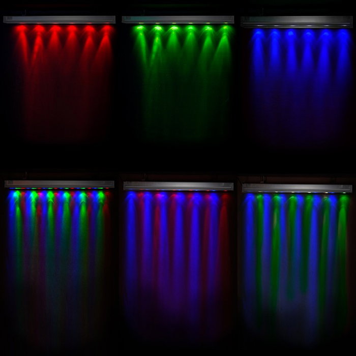 Projecteur LED mural encastré 18W IP65 RGB avec télécommande 40000H - HO-BN-18W-RGB Projecteur LED mural encastré 18W IP65 RGB avec télécommande 40000H - HO-BN-18W-RGB