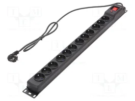 ARMAC Multiprise parafoudre 12 prises noir