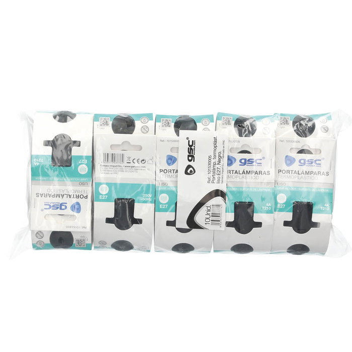 GSC Evolution Portalampes en thermoplastique lisse E27 Noir GSC Evolution Portalampes en thermoplastique lisse E27 Noir