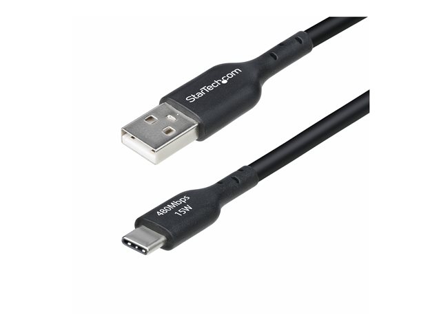 StarTech.com USB2C4M Câble USB-A vers USB-C 4 m Charge et Sync USB 2.0 480 Mbps 3A Noir