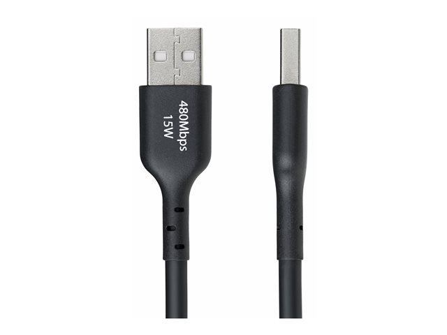 StarTech.com USB2C4M Câble USB-A vers USB-C 4 m Charge et Sync USB 2.0 480 Mbps 3A Noir