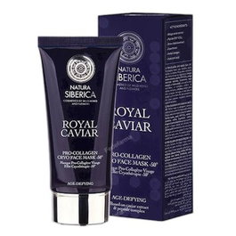 Natura Siberica Royal Caviar Criomascarilla Facial -50°C 75 ml - Masque Gel Pro-Collagène Raffermissant pour Peau Mature