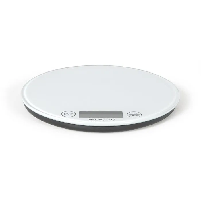 Livoo Balance de cuisine électronique DOM494W en verre, 5 kg