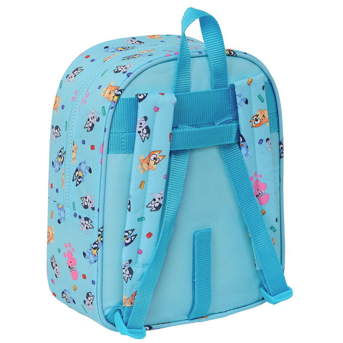 SAFTA Mochila Bluey 27 cm adaptable pour poussette, compartiment principal à fermeture éclair, avec poignée supérieure SAFTA Mochila Bluey 27 cm adaptable pour poussette, compartiment principal à fermeture éclair, avec poignée supérieure
