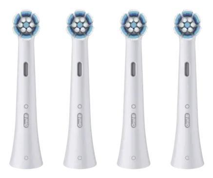 Oral-B Têtes de brosse à dents iO Gentle Cleaning, Blanc, Lot de 4 Oral-B Têtes de brosse à dents iO Gentle Cleaning, Blanc, Lot de 4
