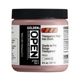 Golden OPEN Colores Acrílicos Oxido Rojo Transparente 237 ml