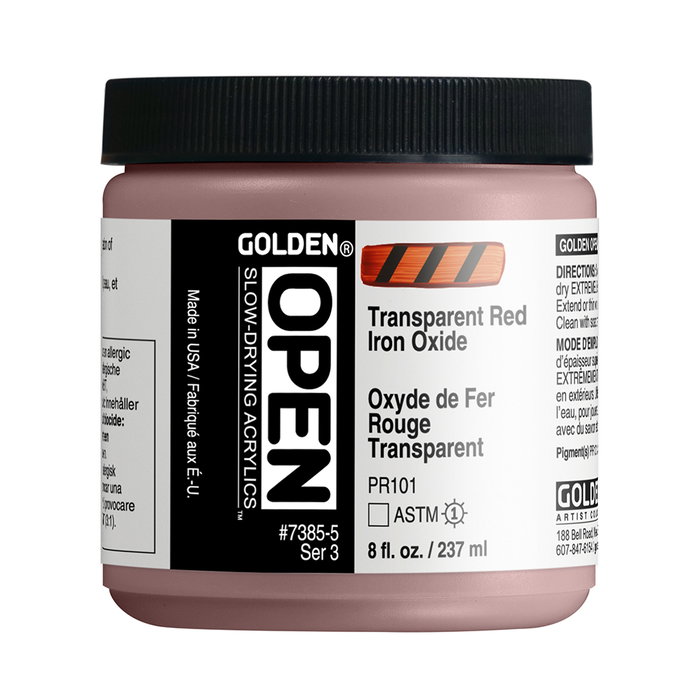 Golden OPEN Colores Acrílicos Oxido Rojo Transparente 237 ml Golden OPEN Colores Acrílicos Oxido Rojo Transparente 237 ml