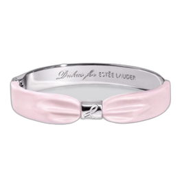 Estee Lauder Bracelet Dukas Collection 2021 Pink Ribbon en métal rose pour femme - Campagne de sensibilisation au cancer du sein
