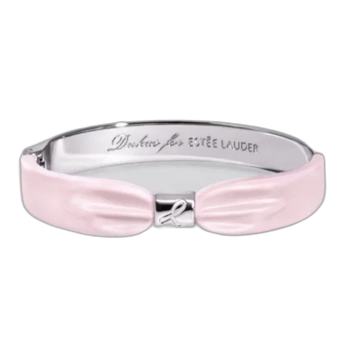Estee Lauder Bracelet Dukas Collection 2021 - Pink Ribbon Rose Estee Lauder Bracelet Dukas Collection 2021 - Pink Ribbon Rose
