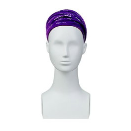 Fanola No Yellow Bandana pour cheveux en tissu violet pour femmes - Accessoire de mode italien