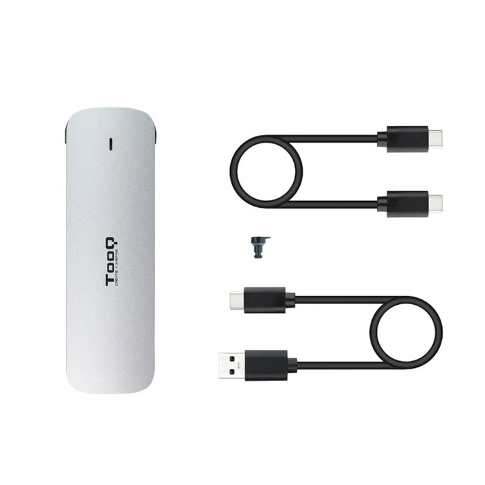 Tooq TQE-2202S Boîtier Externe M.2 NGFF USB 3.1 Gen1 Argent pour SSD