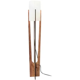 D By M.Red Lampadaire Walnut avec corps en papier kraft et MDF