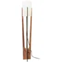 D By M.Red Lampadaire Walnut avec corps en papier kraft et MDF