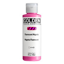 Golden Couleurs Acryliques Fluides Magenta Fluorescent 118 ml