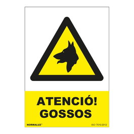 Normaluz Panneau Attention Chiens PVC 210x300mm