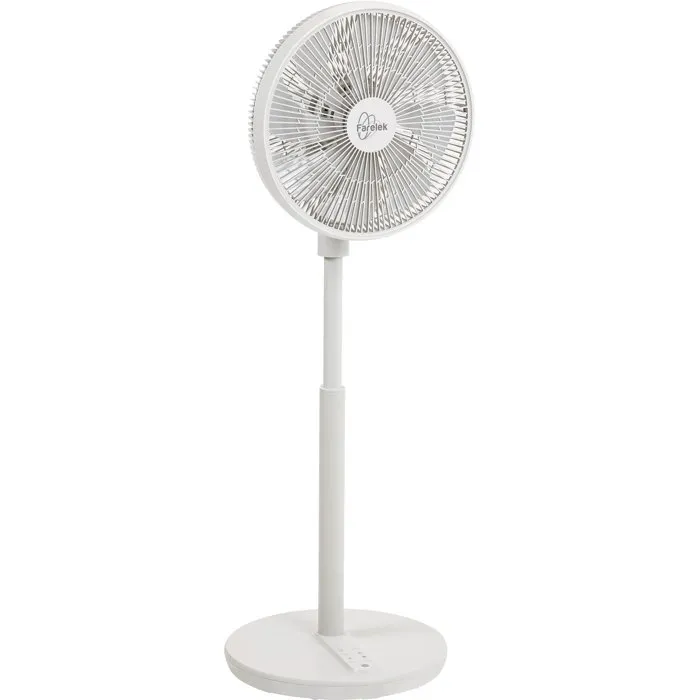 Farelek Voranza - Ventilateur colonne silencieux sur pied avec roulettes, diamètre 36 cm, 3 vitesses, oscillation, télécommande Farelek Voranza - Ventilateur colonne silencieux sur pied avec roulettes, diamètre 36 cm, 3 vitesses, oscillation, télécommande