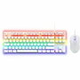 The G-Lab COMBO MERCURY Pack Gamer Clavier Mécanique TKL et Souris Gaming Blanc