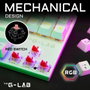 The G-Lab COMBO MERCURY Pack Gamer Clavier Mécanique TKL et Souris Gaming Blanc