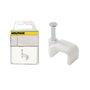 WOLFPACK LINEA PROFESIONAL Brico-self attache-fil plat 8 mm blanc