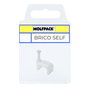WOLFPACK LINEA PROFESIONAL Brico-self attache-fil plat 8 mm blanc