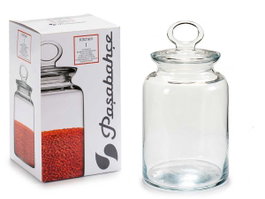 Pasabahce Tarro Kitchen 1515 ml Pot de rangement en verre transparent 12x21x12 cm (Set de 6)