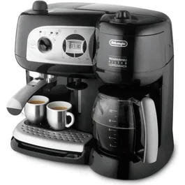 Delonghi BCO 264.1 - Combiné expresso cafetière, 1750W, Pompe 15 bars, Compatible café moulu et dosettes ESE, Noir