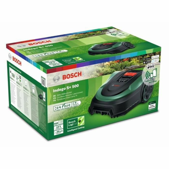 Bosch Indego S+ 500, Robot tondeuse sur batterie, Éjection Mulching