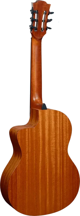 LAG Guitare Classique Électroacoustique Cutaway Occitania 88 4/4, Table Abeton Engelmann Massif, Khaya, Nylon, Naturel