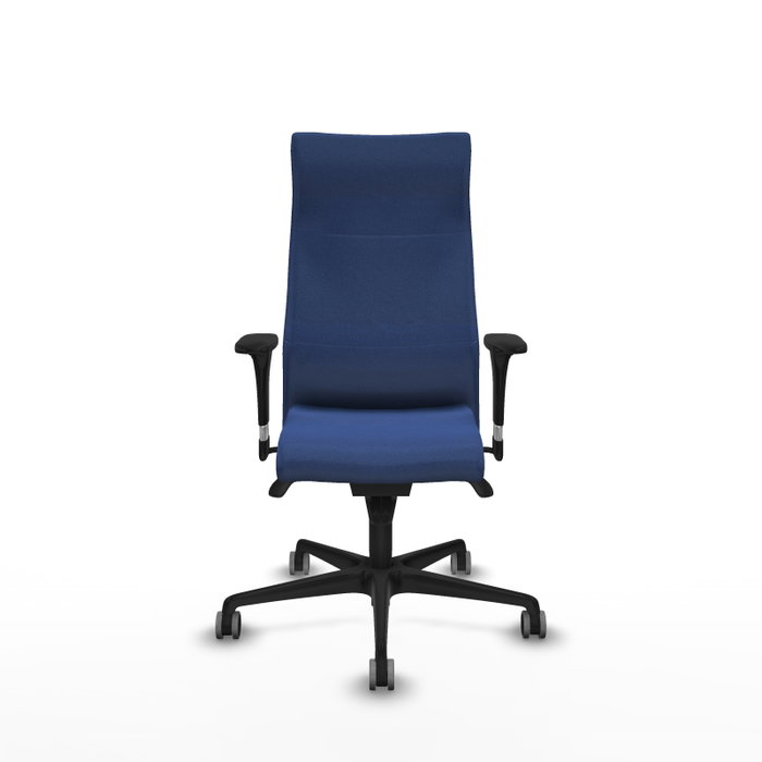 Piqueras Y Crespo Fauteuil Albacete Bleu Marine avec Mécanisme Synchrone et Accoudoirs 1D