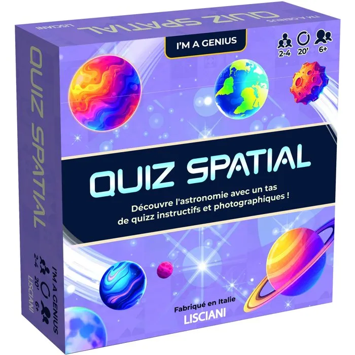 Lisciani Giochi I'm Genius Quiz Spatial - Jeu éducatif Astronomie Lisciani Giochi I'm Genius Quiz Spatial - Jeu éducatif Astronomie