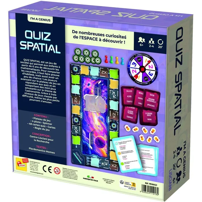 Lisciani Giochi I'm Genius Quiz Spatial - Jeu éducatif Astronomie Lisciani Giochi I'm Genius Quiz Spatial - Jeu éducatif Astronomie