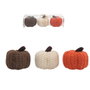 atosa Set de 3 mini citrouilles en tricot - Couleurs assorties