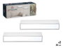GIFTDECOR Dos Estantes Espejo 30cm Blanco