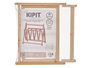 Kipit Revistero Naturel en Bois Marron 30 x 37 x 36 cm (Set de 12)