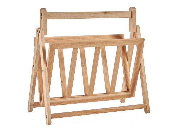 Kipit Revistero Naturel en Bois Marron 30 x 37 x 36 cm (Set de 12)