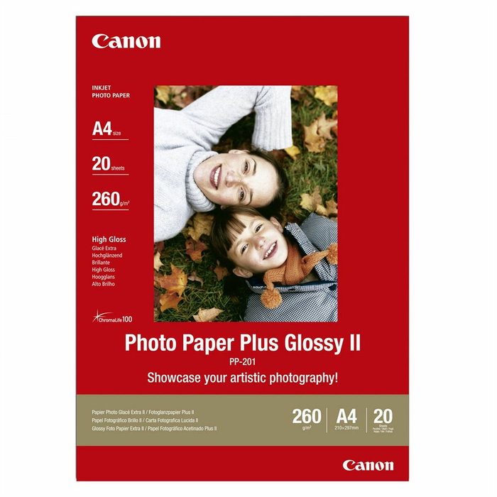 Canon PP-201 Papier Photo Brillant A4, 20 feuilles