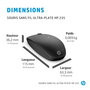HP 235 Souris sans fil ultra-plate - Connexion 2.4 GHz stable, silence, confort, 1600 DPI et batteries longue durée pour une productivité optimale