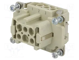 HARTING Insert de contact femelle HDC Han® Ex 6+PE 16A 90V