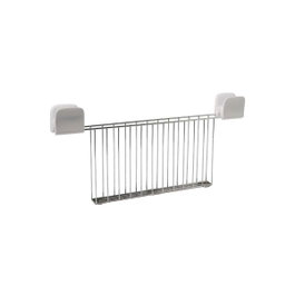 Alessi Pince pour grille-pain en acier inoxydable 18/10 et PC blanc SG68RACK W