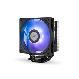 Nox Ventilateur Dissipateur Hummer R-400 ARGB Noir, Refroidisseur Processeur 120mm PWM, 4 Heatpipes Cuivre
