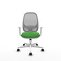 PIQUERAS Y CRESPO Chaise de Bureau Cilanco Synchro Vert et Gris