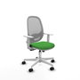 PIQUERAS Y CRESPO Chaise de Bureau Cilanco Synchro Vert et Gris