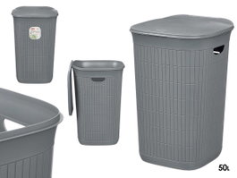 STEFANPLAST Pongotodo Domus 50L Gris Azulado Bac de Rangement Plastique PP 36x56x37 cm (Set de 6)