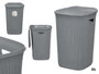 STEFANPLAST Pongotodo Domus 50L Gris Azulado Bac de Rangement Plastique PP 36x56x37 cm (Set de 6)