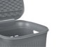 STEFANPLAST Pongotodo Domus 50L Gris Azulado Bac de Rangement Plastique PP 36x56x37 cm (Set de 6)