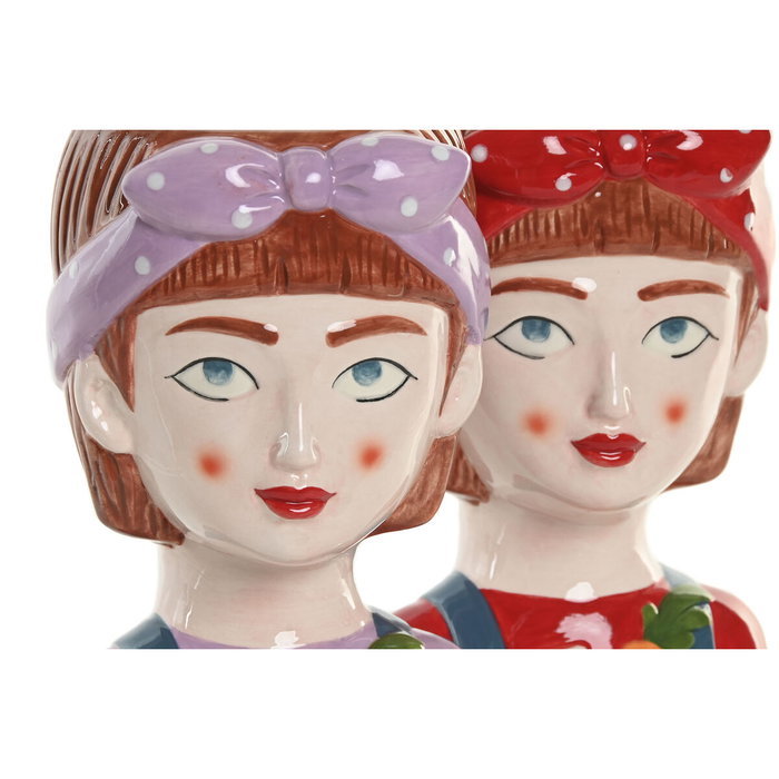 Home ESPRIT Cache-pot Urbain Multicouleur Céramique (Lot de 2) Home ESPRIT Cache-pot Urbain Multicouleur Céramique (Lot de 2)