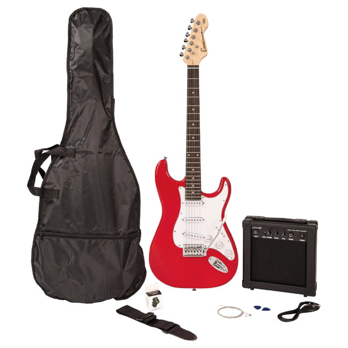 ENCORE E60 Blaster Pack Guitare Électrique avec leçons en ligne - Rouge Brillant ENCORE E60 Blaster Pack Guitare Électrique avec leçons en ligne - Rouge Brillant