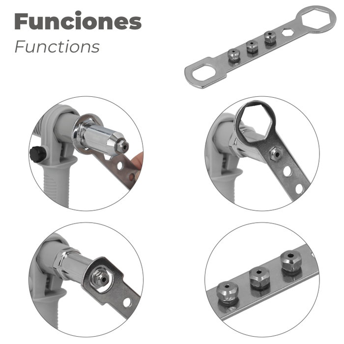 WOLFPACK LINEA PROFESIONAL Kit Remachadora Para Taladro