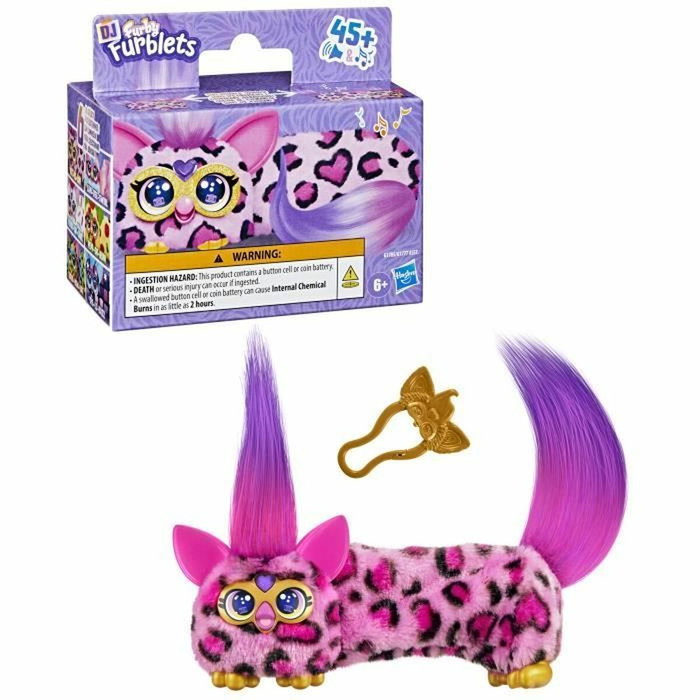 Furby DJ Furblets Kitt-Ee-Luv, Mini peluche électronique multicolore Furby DJ Furblets Kitt-Ee-Luv, Mini peluche électronique multicolore