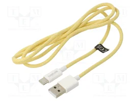 LOGILINK Câble USB 2.0 USB A vers USB C 1m jaune